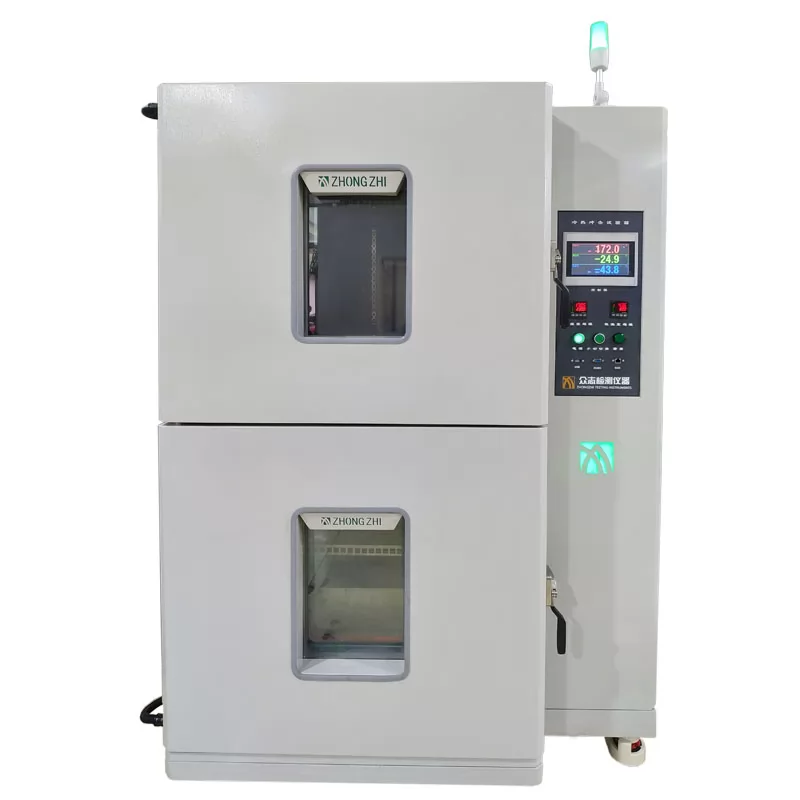 Two chamber cold and hot temperature impact test chamber CZ-H-125C