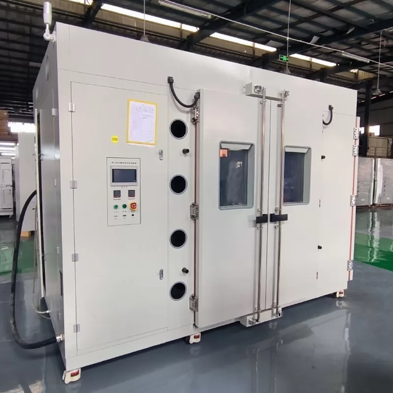 Large three-trough cold and thermal shock test chamber